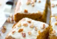 Velvet Pumpkin Spice Glaze Bars