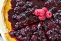 Vibrant Lemon Tart with Berry Citrus Glaze
