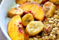 Golden Caramel Banana Peach Dream