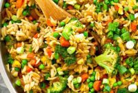 Vibrant Veggie Orzo Skillet