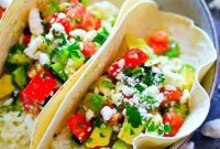 Mediterranean Morning Egg White Avocado Tacos