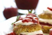 Strawberry Rhubarb Shortcake with Bright Honey Lemon Whipped Cream