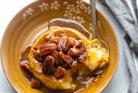 Autumn Spice Panna Cotta with Salted Pecan Caramel