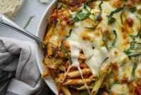 Penne Alla Vodka Pesto Bake