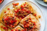 Zesty Bruschetta Salmon Fillets