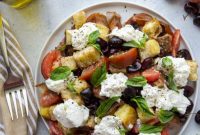 Vibrant Burrata & Cherry Panzanella