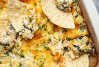 Sweet Caramelized Onion & Spinach Artichoke Bake