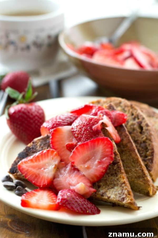 Mocha French Toast with Sun-Kissed Strawberry Compote 3 Rich coffee and chocolate flavors make this Mocha French Toast a breakfast favorite