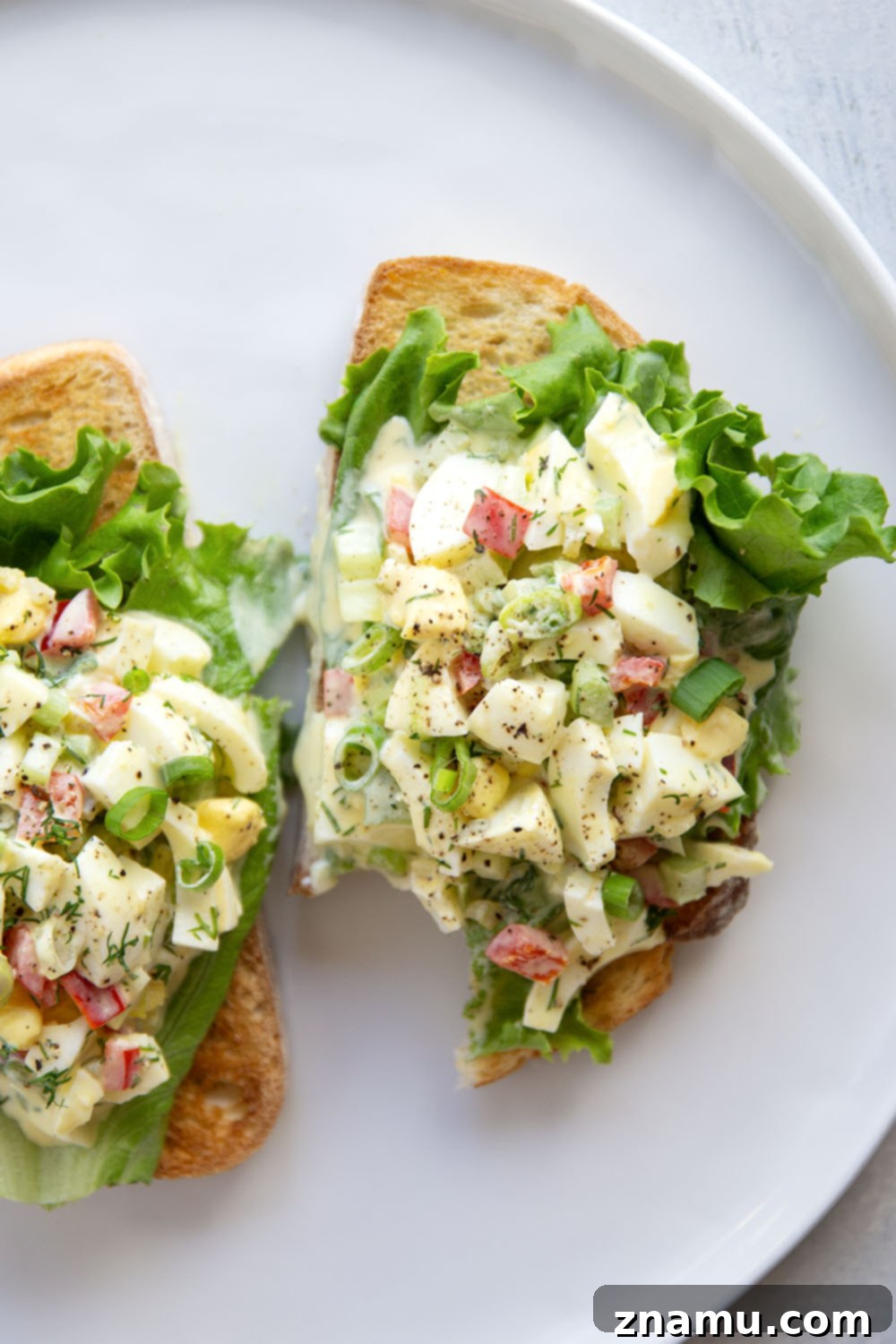 The Quintessential Egg Salad 4 Perfectly creamy and loaded with crunchy celery and lots of fresh dill, this classic egg salad is quick to make and the best egg salad recipe to have up your sleeve!