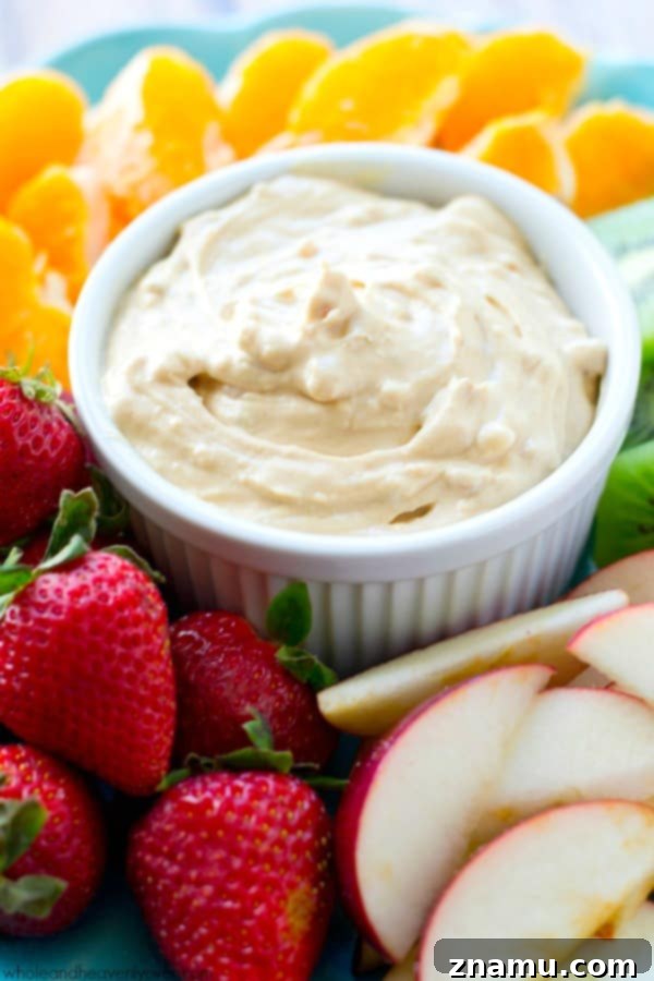 No-Bake 5-Minute Peanut Butter Cheesecake Dip 7 Delicious Peanut Butter Cheesecake Dip in a white bowl