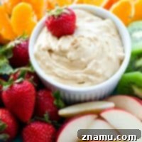 Peanut Butter Cheesecake Dip with fruit