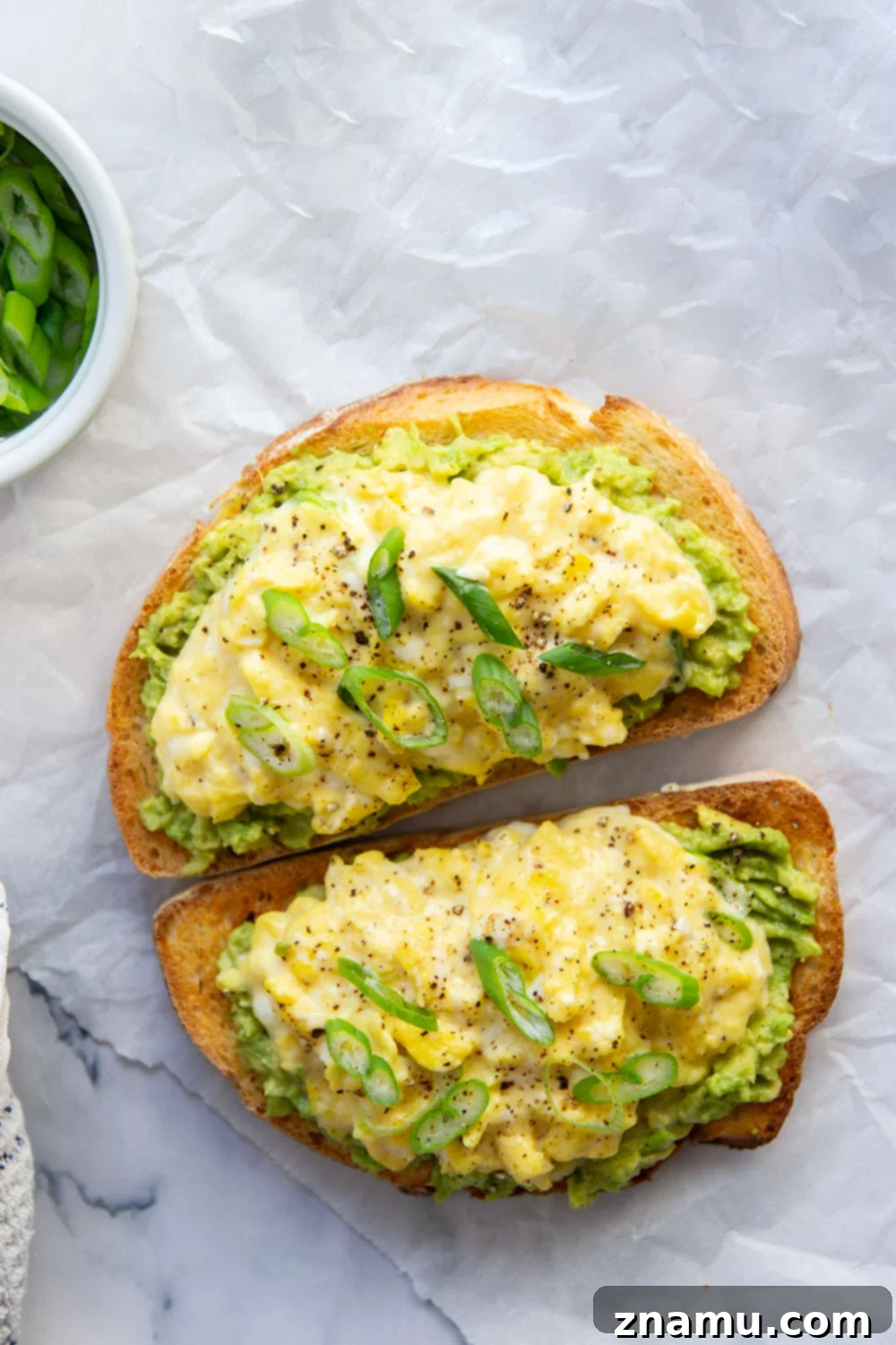 Velvety Scrambled Eggs 3 Learn all the secrets to making perfectly creamy scrambled eggs with this simple recipe and a few easy techniques!