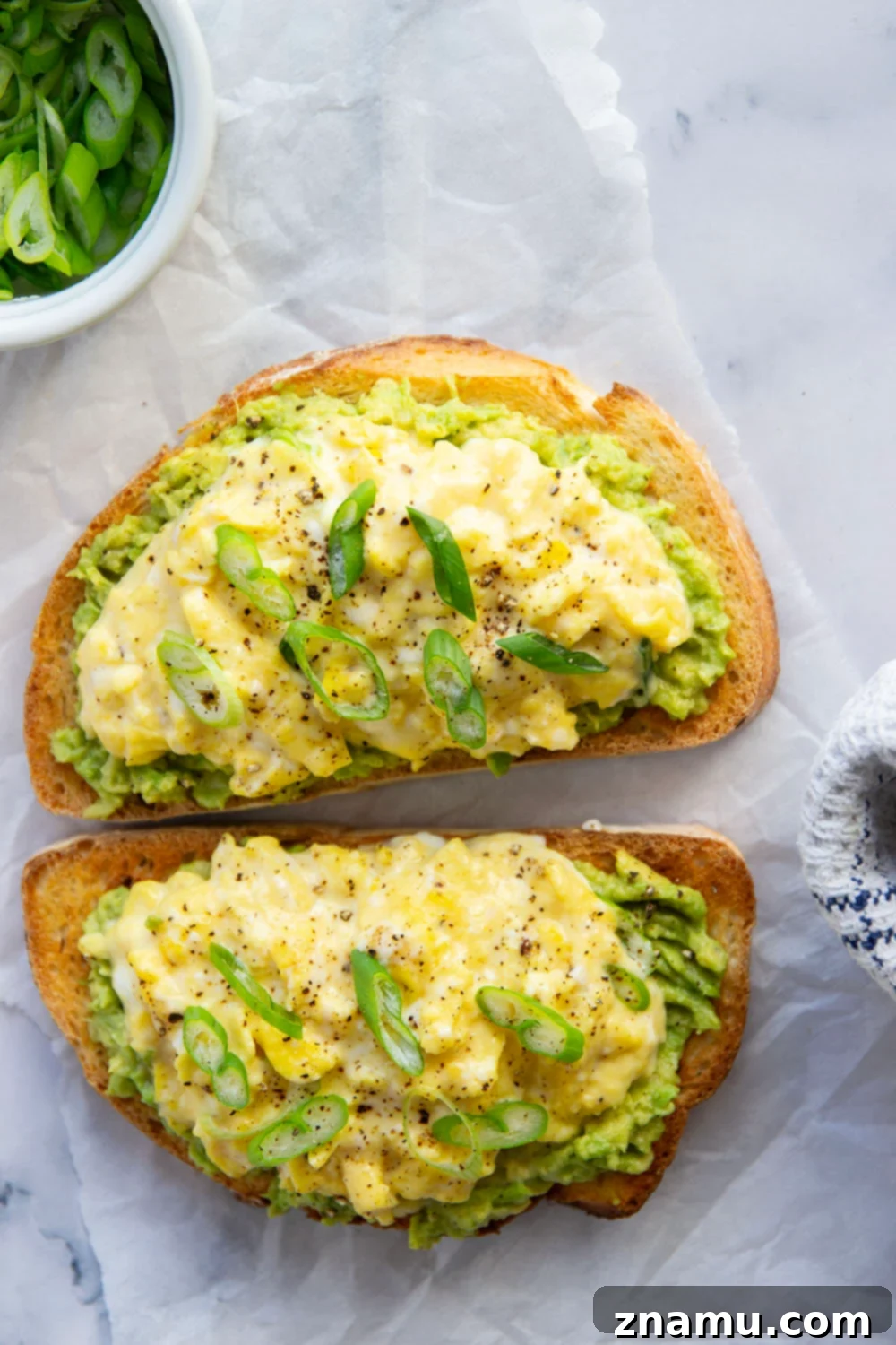 Velvety Scrambled Eggs 5 Learn all the secrets to making perfectly creamy scrambled eggs with this simple recipe and a few easy techniques!