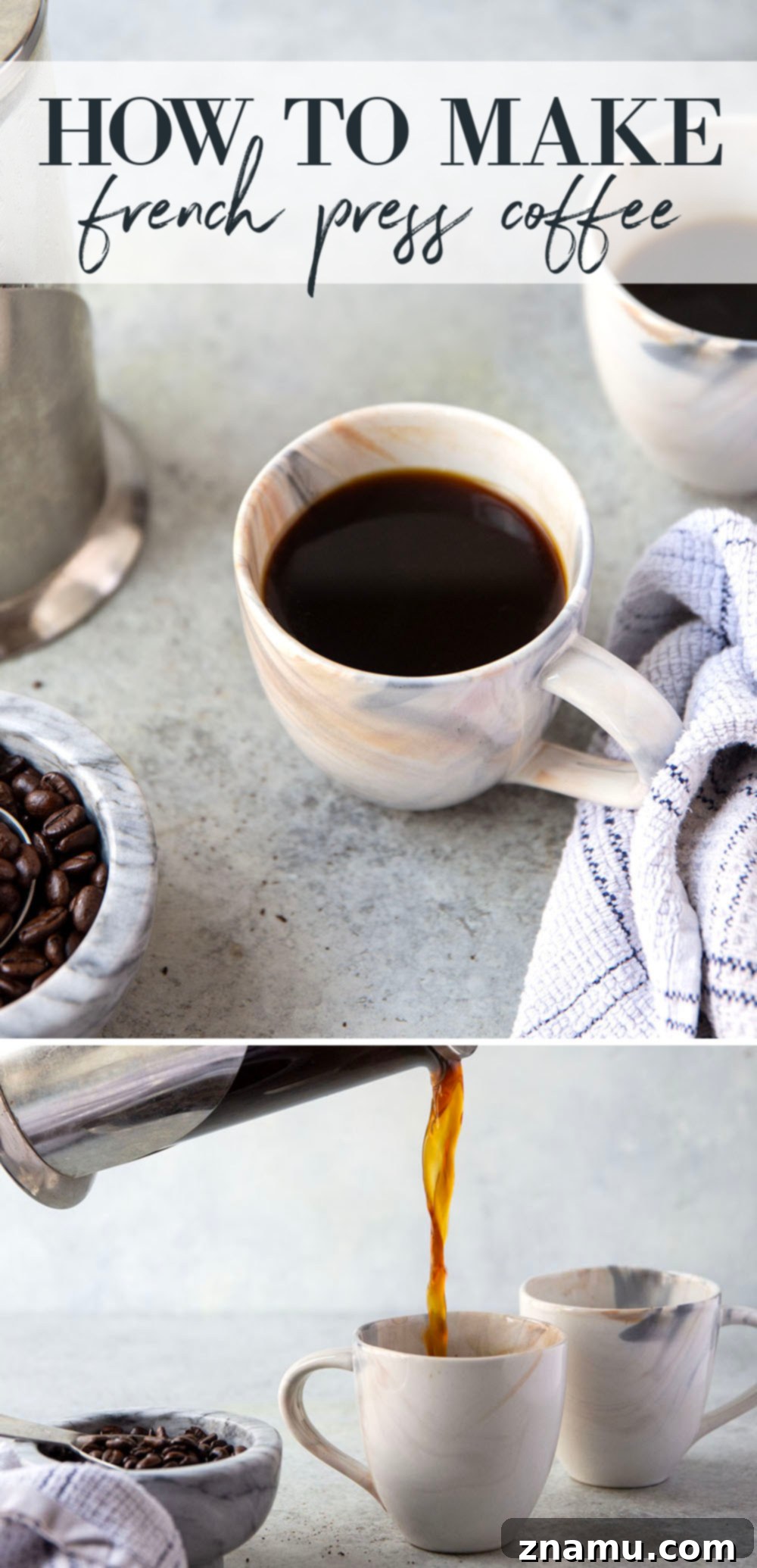 Mastering French Press Coffee 7 Learn how to make the best cup of French press coffee with this simple step-by-step guide! Perfect for a single-serve coffee and an easy part of your morning routine.