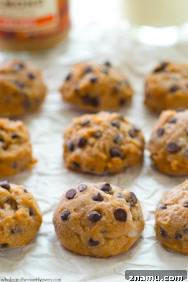 Effortless Almond Butter Cookie Dough Bites 3 You won't be able to resist having 2 or 3 of these addicting chocolate-loaded cookie dough bites especially when it's hot outside! They whip up in minutes, so stock your freezer. @WholeHeavenly
