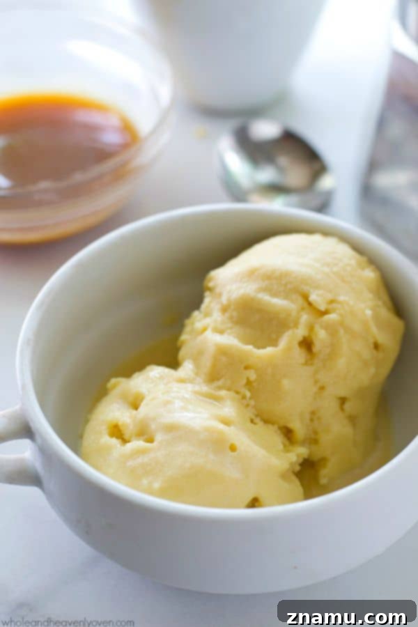 Molten Salted Caramel Espresso Affogato 6 Lots of homemade salted caramel sauce, strong-brewed espresso and vanilla ice cream come together in this classic Italian dessert. @WholeHeavenly