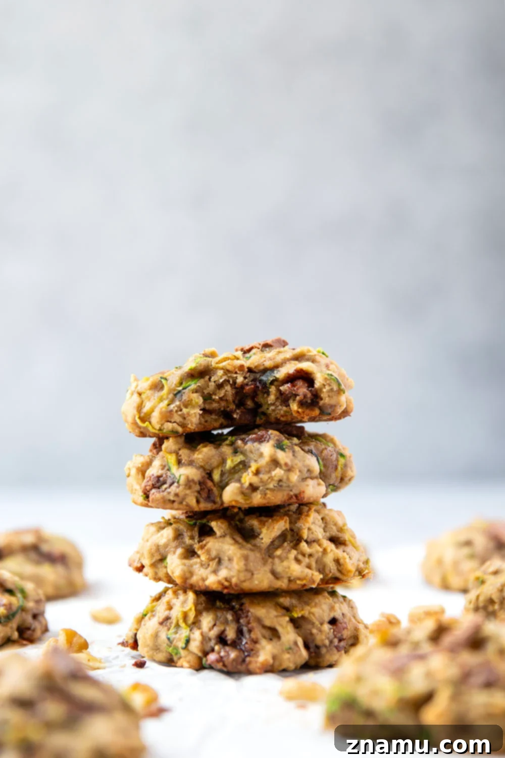 Wholesome Zucchini Breakfast Cookies 5 Freshly grated zucchini ready for making breakfast cookies.