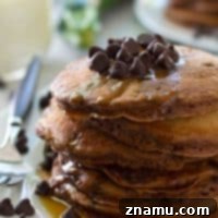 Double Chocolate Zucchini Pancakes
