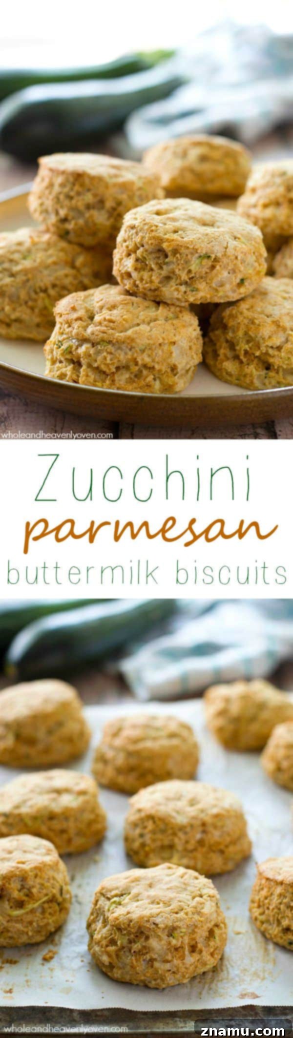 Savory Zucchini Parmesan Buttermilk Biscuits 8 A close-up of the textured, golden crust of a Zucchini Parmesan Buttermilk Biscuit.