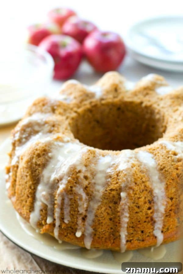 Apple Orchard Bundt with Sweet Glaze 4 Soft and Moist Apple Bundt Cake for Fall