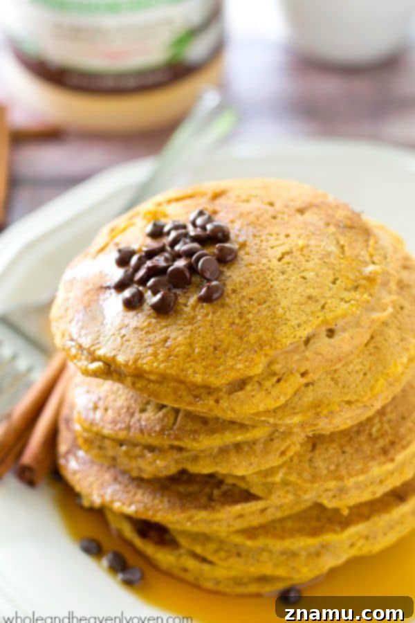 Autumn's Coconut Pumpkin Spice Pancakes 7 Freshly made coconut oil pumpkin spice pancakes, ideal for sharing.