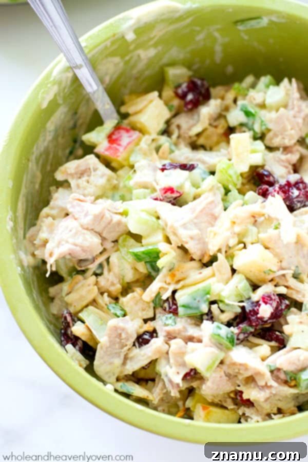 Golden Harvest Chicken Lettuce Cups 5 Extra-creamy and loaded with crunchy apples and cranberries, this colorful chicken salad makes the perfect filler for these beautiful and healthy lettuce wraps!