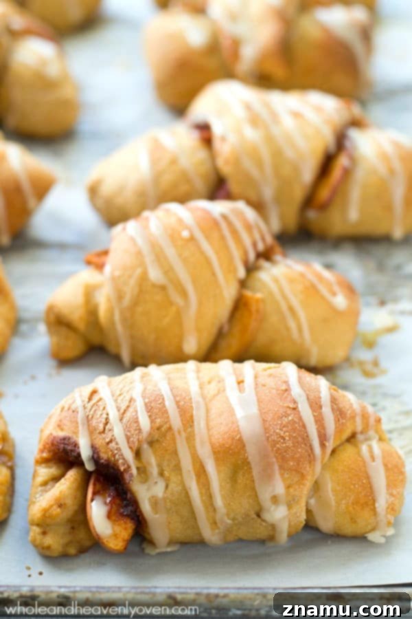 Sweet Glazed Apple Pie Crescents 3 Abundant harvest of fresh, crisp Ambrosia apples ready for baking