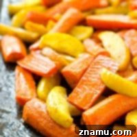 Moroccan Maple Caramelized Carrots and Apples 9 Roasted in maple syrup and tons of zingy Moroccan spices, these roasted carrots and apples are an easy yet elegant addition to any fall dinner!