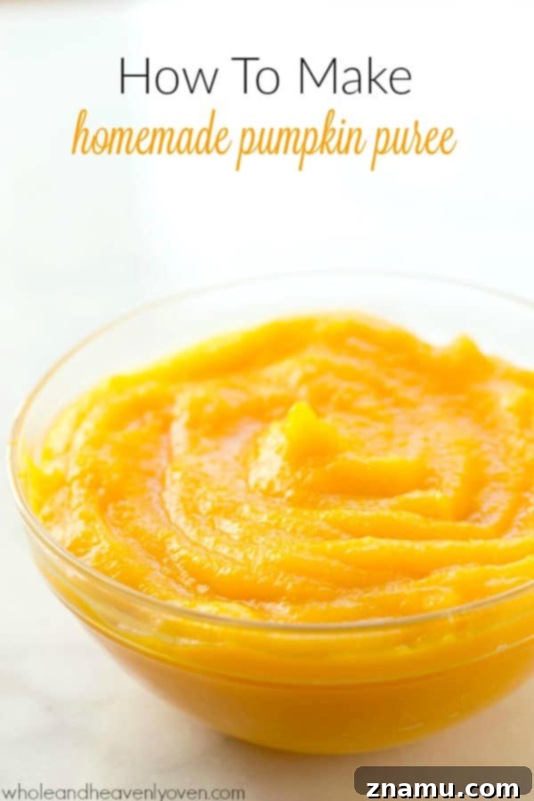 Whip Up Fresh Homemade Pumpkin Puree 2 Learn how to easily make homemade pumpkin puree and never buy canned again! A fresh, vibrant alternative to store-bought pumpkin. @WholeHeavenly