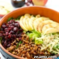 Loaded with crisp apples, homemade candied pecans, a tangy maple balsamic dressing, and tons of other fall goodness, this bistro fall salad is the ultimate way to celebrate the season!