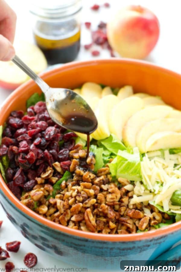 Simple Big-Batch Stovetop Applesauce 10 A fresh Bistro Fall Salad featuring crisp apple slices, glazed candied pecans, and a drizzle of maple-balsamic dressing, a perfect autumn meal.
