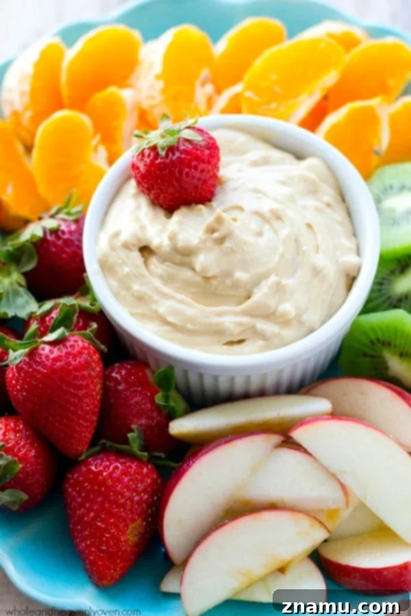 Richly Herbed Hummus with Roasted Garlic and Three Cheeses 11 Smooth, creamy and unbelievably addicting, this simple peanut butter cheesecake dip will make any fruit fun to eat!