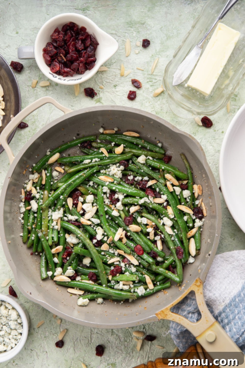 Brown Butter Green Beans with Cranberries 3 Delicious Holiday Green Beans with Sweet Cranberries and Toasted Almonds
