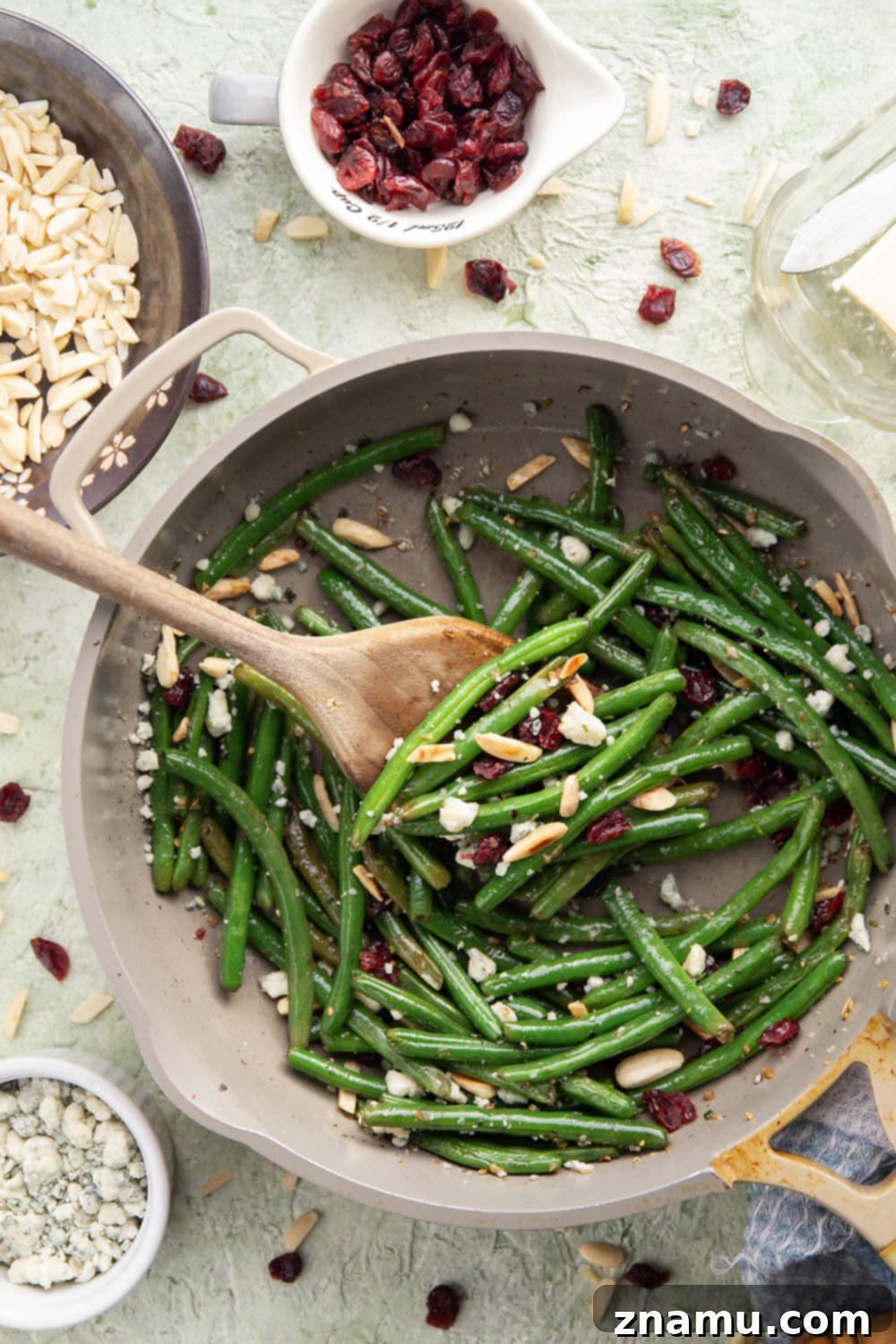 Brown Butter Green Beans with Cranberries 5 How to Prep Green Beans for Holiday Side Dishes