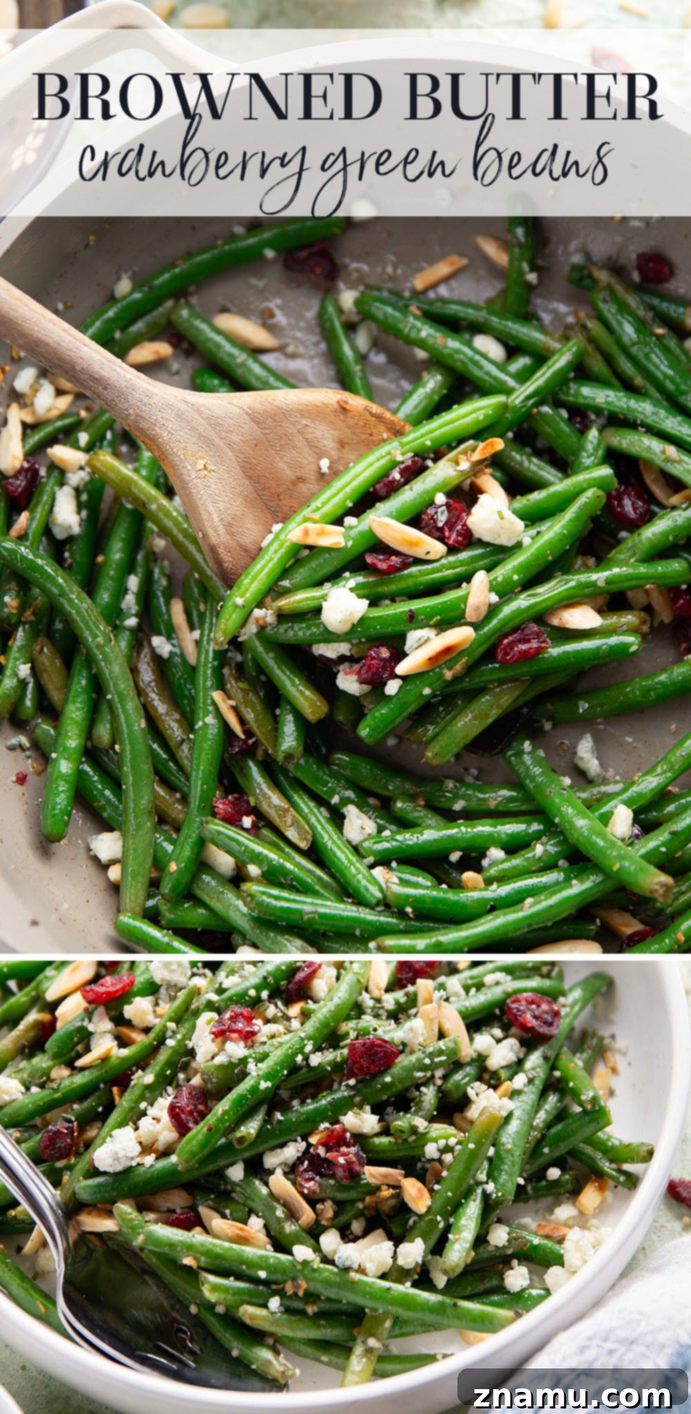 Brown Butter Green Beans with Cranberries 7 Best Holiday Green Beans with Cranberries and Blue Cheese
