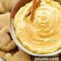 Spiced Pumpkin Cheesecake Dip with Zesty Gingersnap Dippers 9 Pumpkin Cheesecake Dip with Turkey Gingersnaps - a delightful and easy Thanksgiving dessert or appetizer.