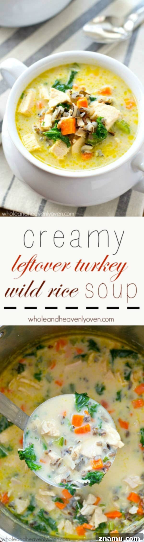 Creamy Turkey Wild Rice Revival 7 Full pot of Creamy Turkey Wild Rice Soup ready to be served