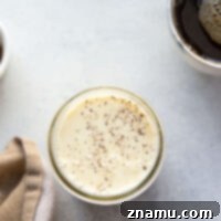 Spiced Eggnog Coffee Delight 8 Add a holiday twist to your coffee with this homemade eggnog coffee creamer! It's so much better than store-bought, and also makes the best gift!