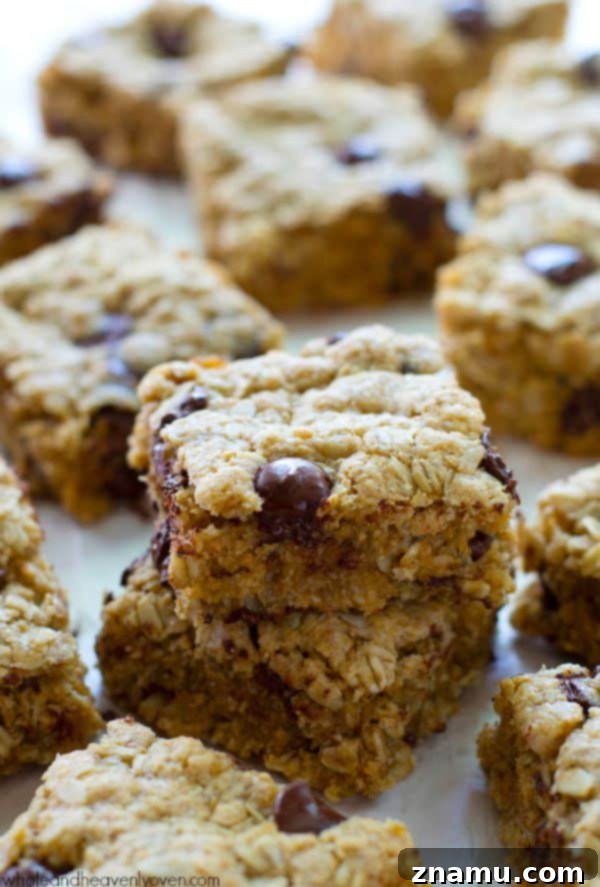 Maple-Kissed Spiced Pecans and Almonds 11 Jam-packed with oats, nuts and plenty of gooey chocolate, these simple ultra-chewy snack bars are the best way to energize on a busy weekday!