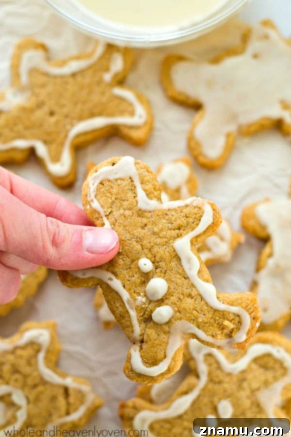 Coconut-Infused Eggnog Sugar Cookie Cut-Outs 9 Beautifully decorated coconut oil sugar cookies with festive sprinkles and eggnog icing.