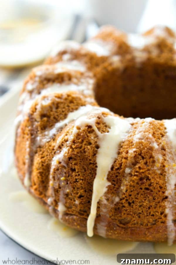 Festive Gingerbread Bundt with Citrus Glaze 2 Moist Gingerbread Bundt Cake with Tangy Orange Glaze - Perfect Holiday Dessert