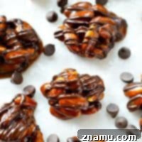 Almond Caramel Dark Chocolate Bites 9 Recipe image for Dark Chocolate Caramel Almond Clusters