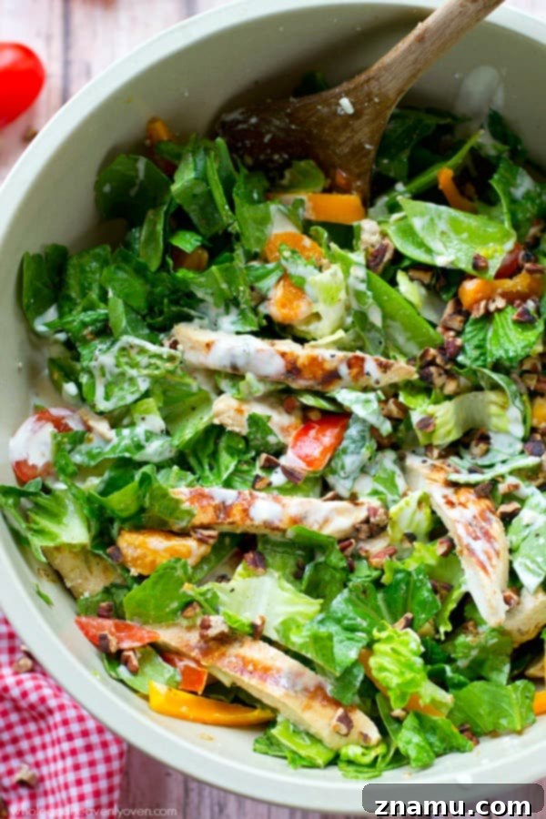 25 Whole and Heavenly Oven Recipes We Loved in 2015 3 Grilled ranch-marinated chicken, a rainbow of fresh veggies and lots of ranch dressing collide in this simple, flavor-loaded chopped salad. A new favorite summer salad!