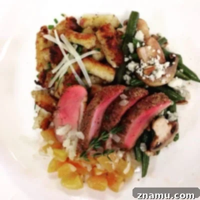 Sizzling Starts: My Culinary School Debut 27 Homemade Gnocchi, Seared Duck Breast, Mushroom Green Beans