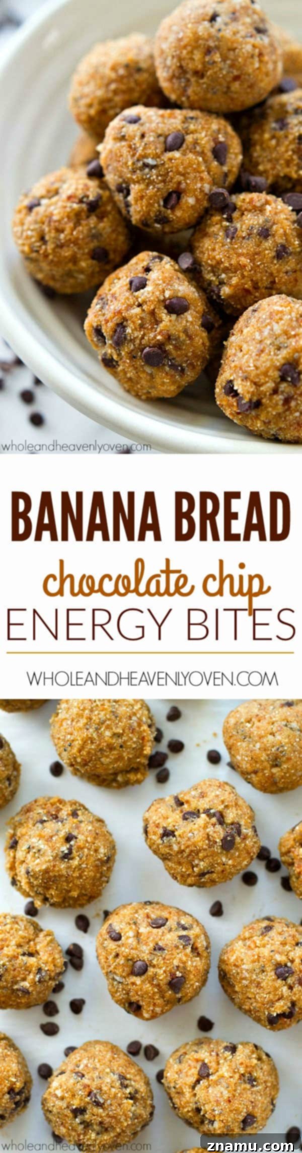 A large batch of banana bread chocolate chip energy bites arranged neatly
