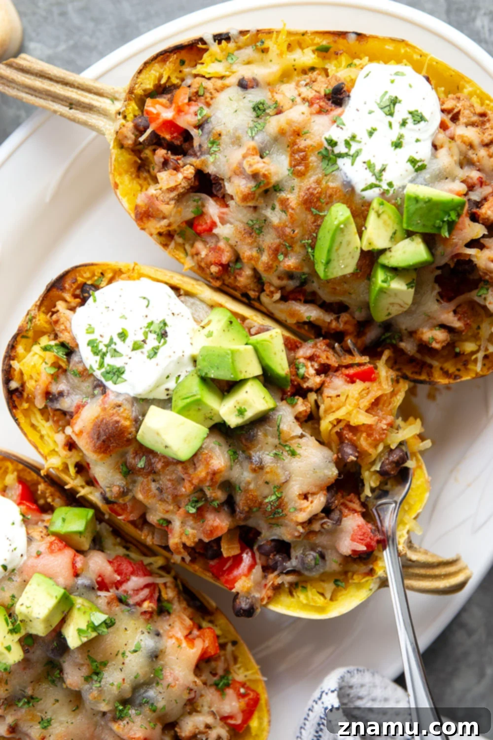 Preparation of Spaghetti Squash Halves for Roasting