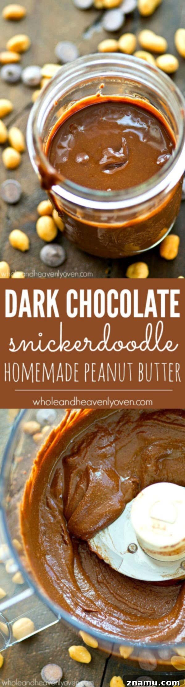 Homemade Dark Chocolate Snickerdoodle Peanut Butter 8 A spoon full of homemade Dark Chocolate Snickerdoodle Peanut Butter, ready to be enjoyed