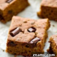 Double Chocolate Banana Wholesome Indulgence 8 Healthy Double Chocolate Banana Snack Cake with a rich, dark color and visible chocolate chips