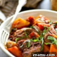 You'll never make your pot roast ANY other way again after trying it Italian-style with lots of tender root veggies! The ultimate healthy comfort food.