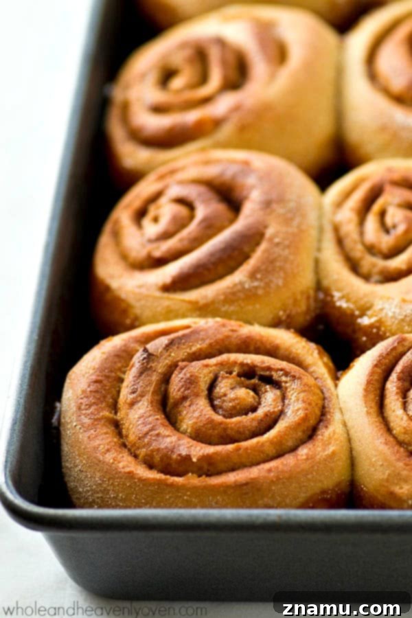 Irresistibly Gooey Overnight Pecan Sticky Buns 6 Golden sticky buns with a generous caramel pecan topping